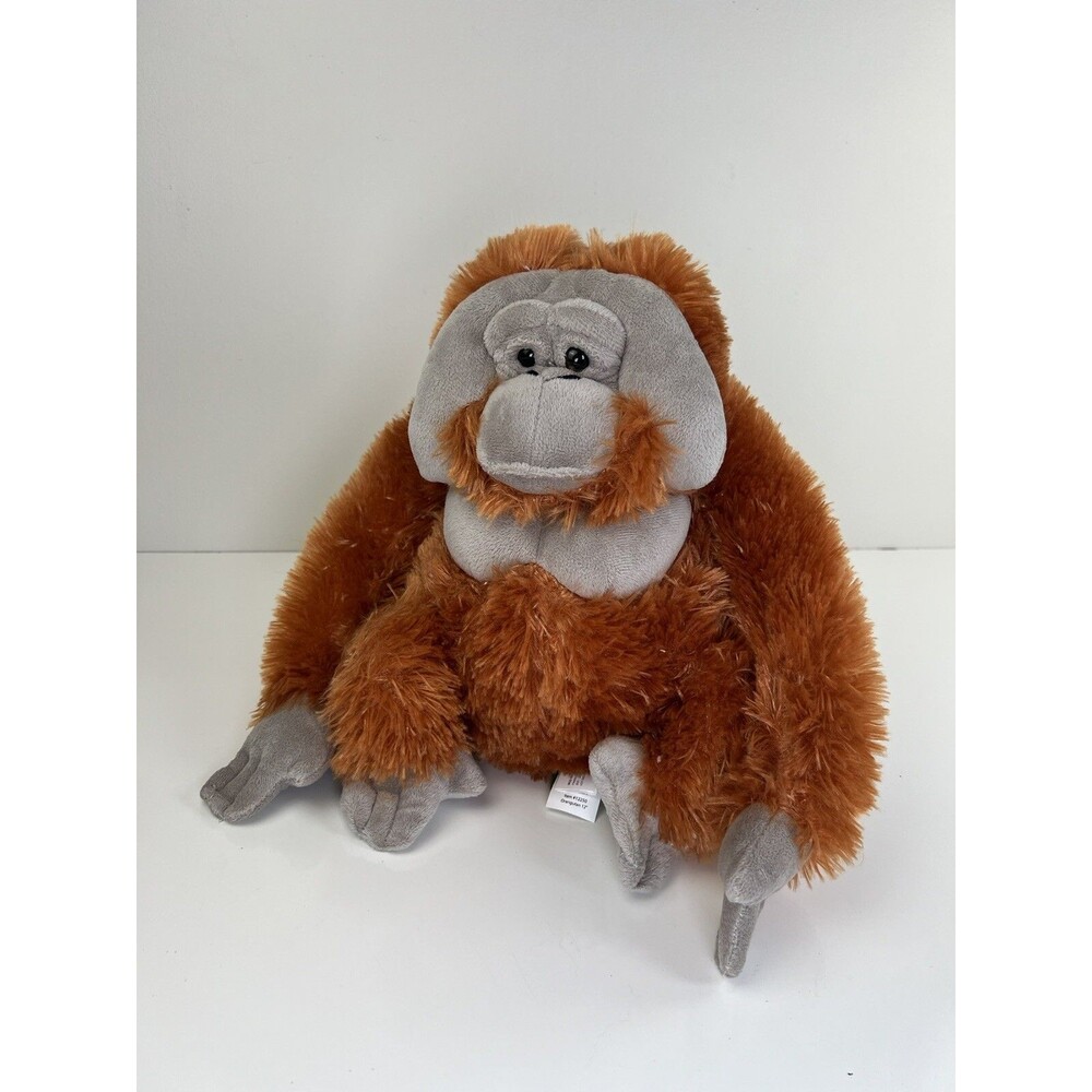 Wild Republic Orangutan Plush 10” Realistic Stuffed Animal Orange Primate Toy
